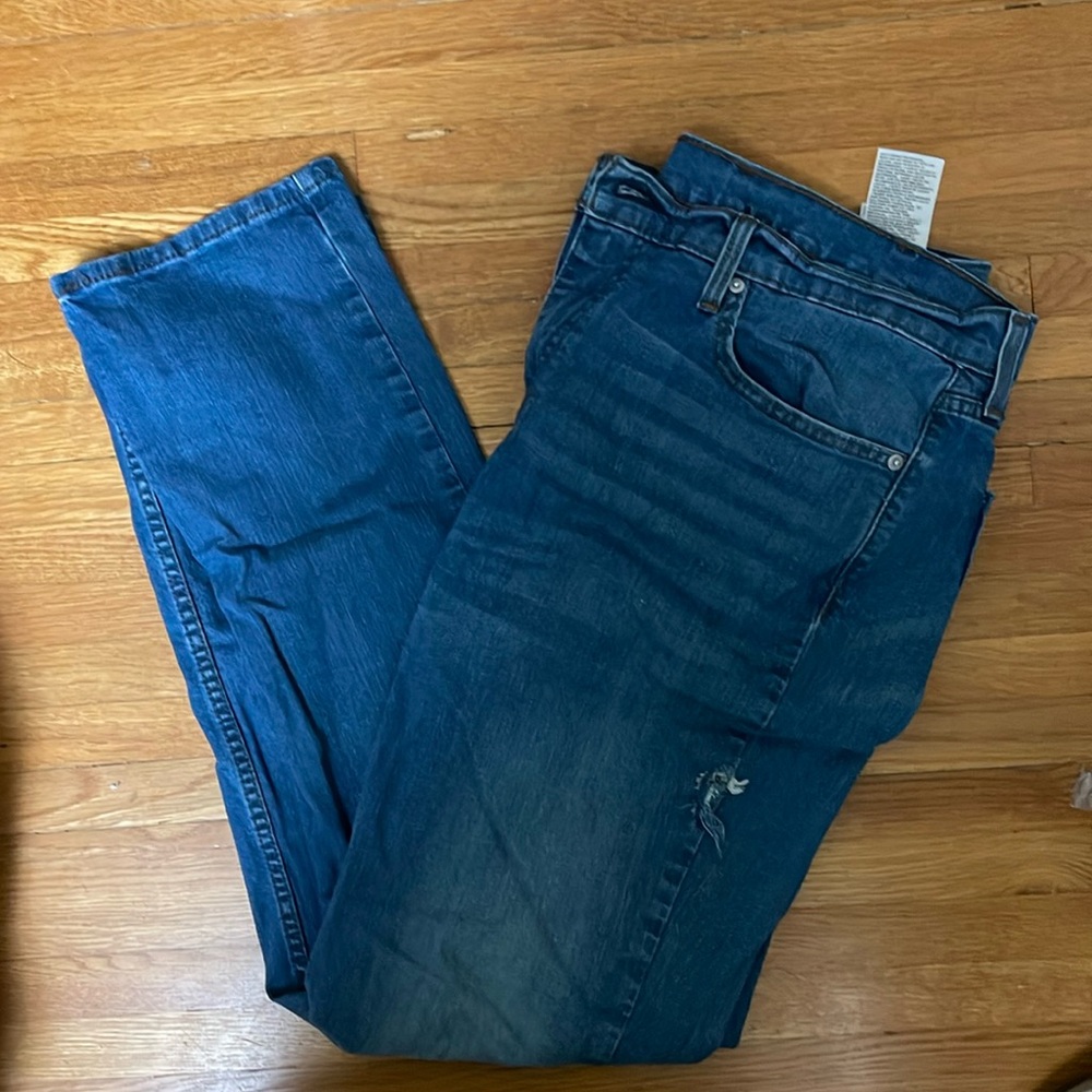 Levis Jeans 511 Mens 38X34 (37x33 Meas) Blue Denim Slim